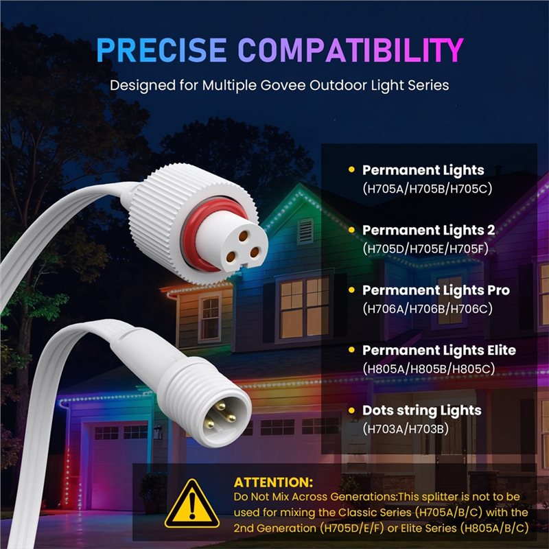 A93Z Y-Splitter Waterproof 22A - Outdoor Lighting Govee review and price