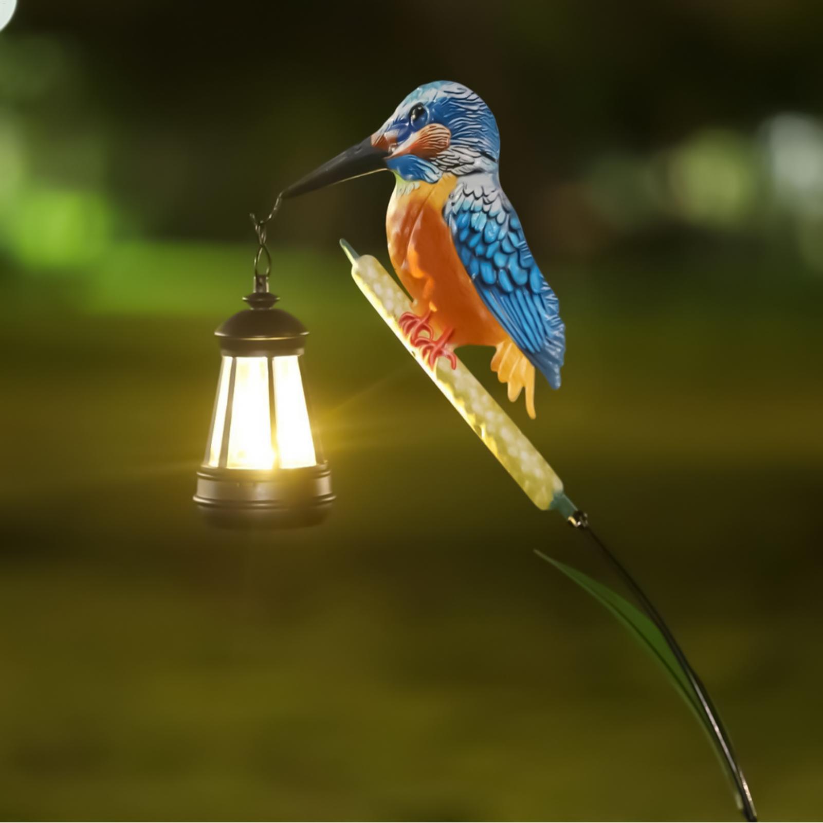 Solar Powered Kingfisher Light - Outdoor Lighting Driveway review and price