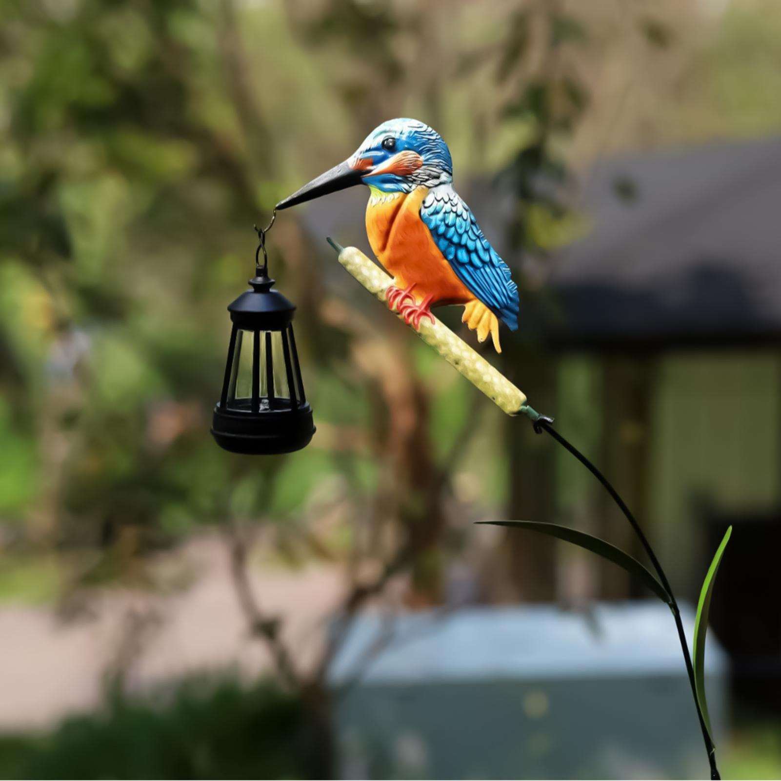 Solar Powered Kingfisher Light - Outdoor Lighting Driveway review and price