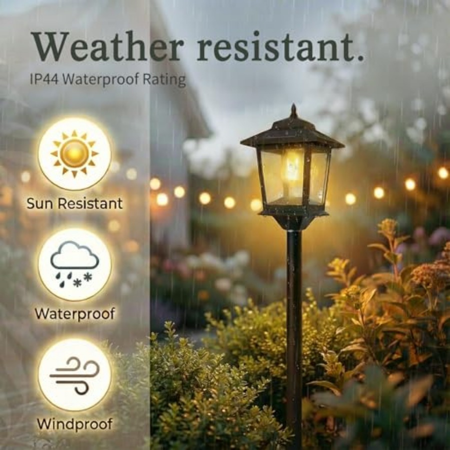 Outdoor Solar Post Lights, 2-P - Outdoor Lighting Lamps review and price