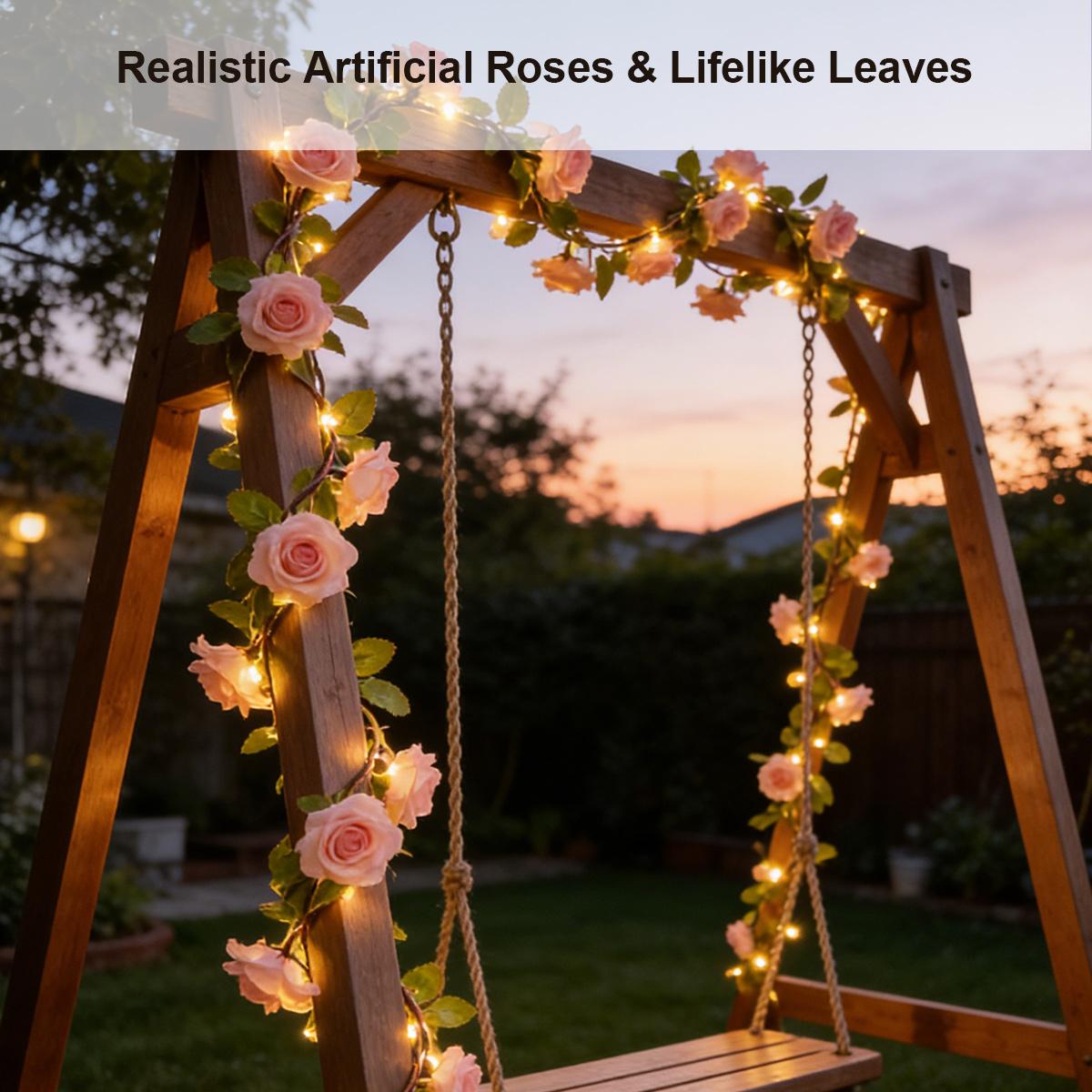 Solar Rose Vine String Light I - Solar Fairy String review and price