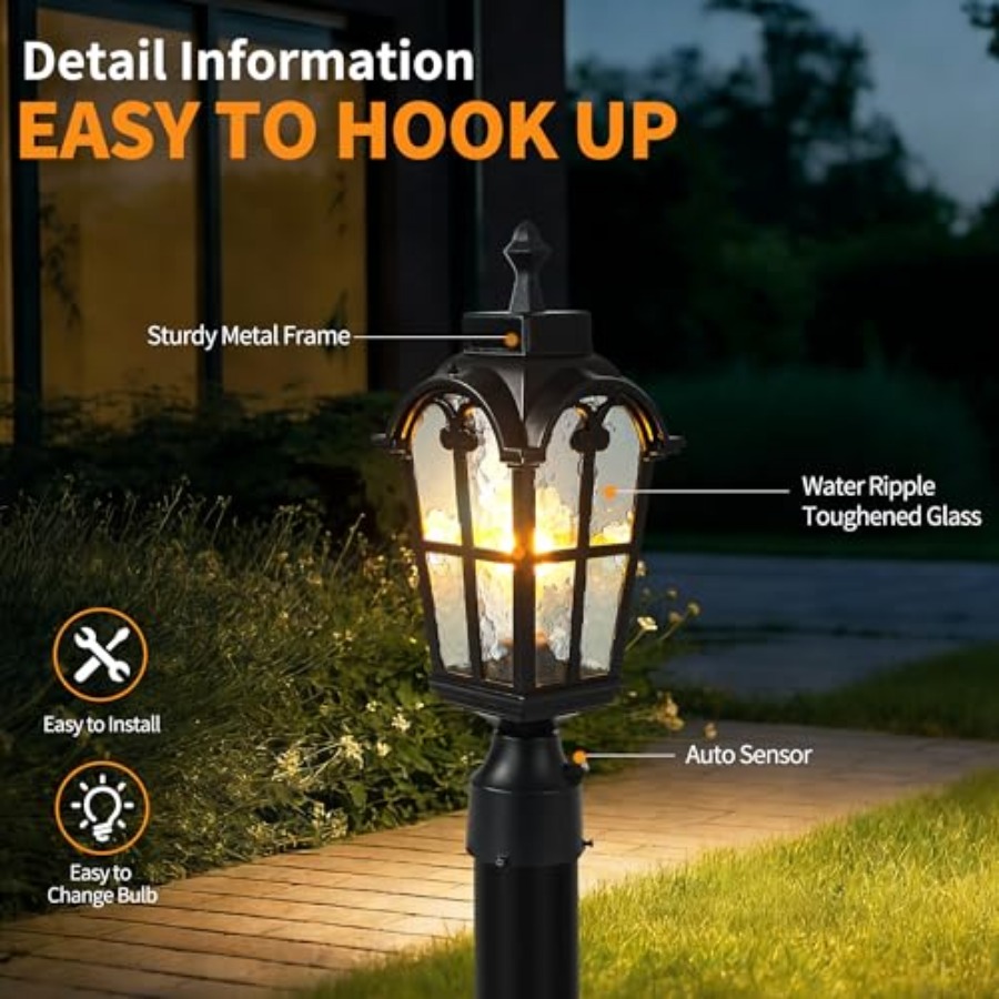 Sensor Outdoor Post Lights Wat - Outdoor Lighting Lamps review and price