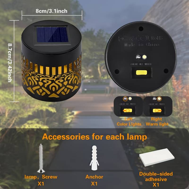 2-Pack Solar Garden Lights IP6 - Outdoor Lighting Driveway review and price