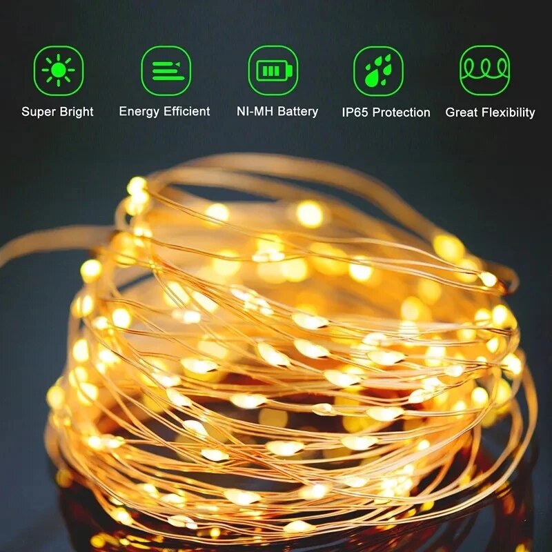 100 LED Solar Fairy Waterproof - Solar Fairy String review and price