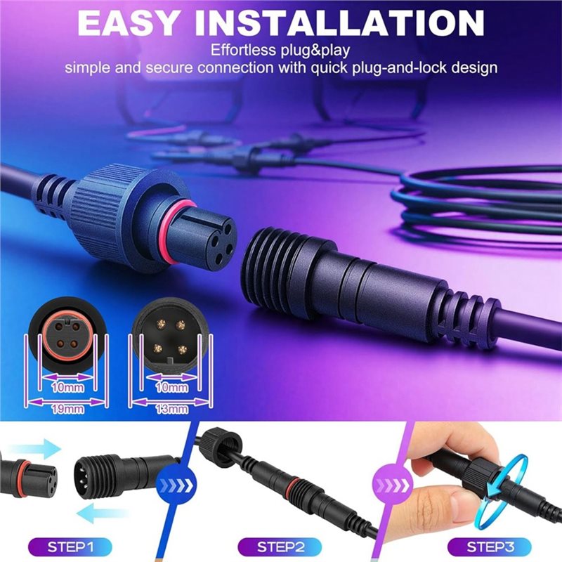 [HOT!】 Waterproof 4Pin Extensi - Outdoor Lighting Govee review and price