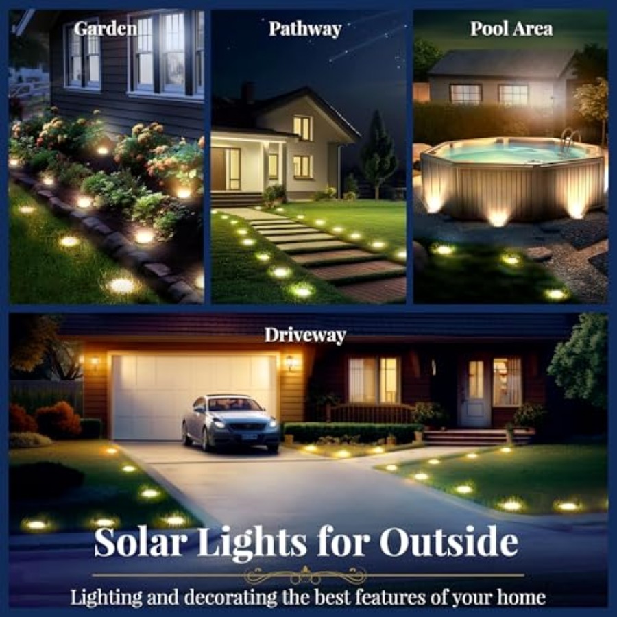 Solar Ground Lights Solar Ligh - Outdoor Lighting Driveway review and price